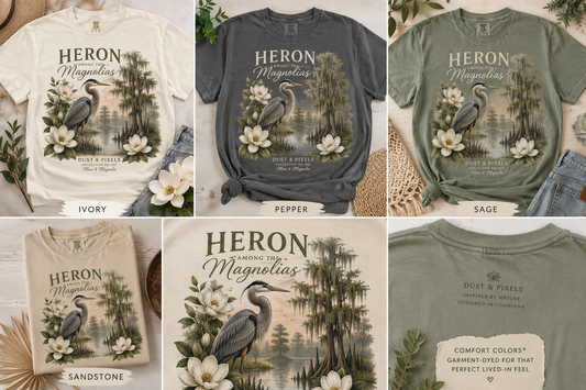 Heron Among the Magnolias